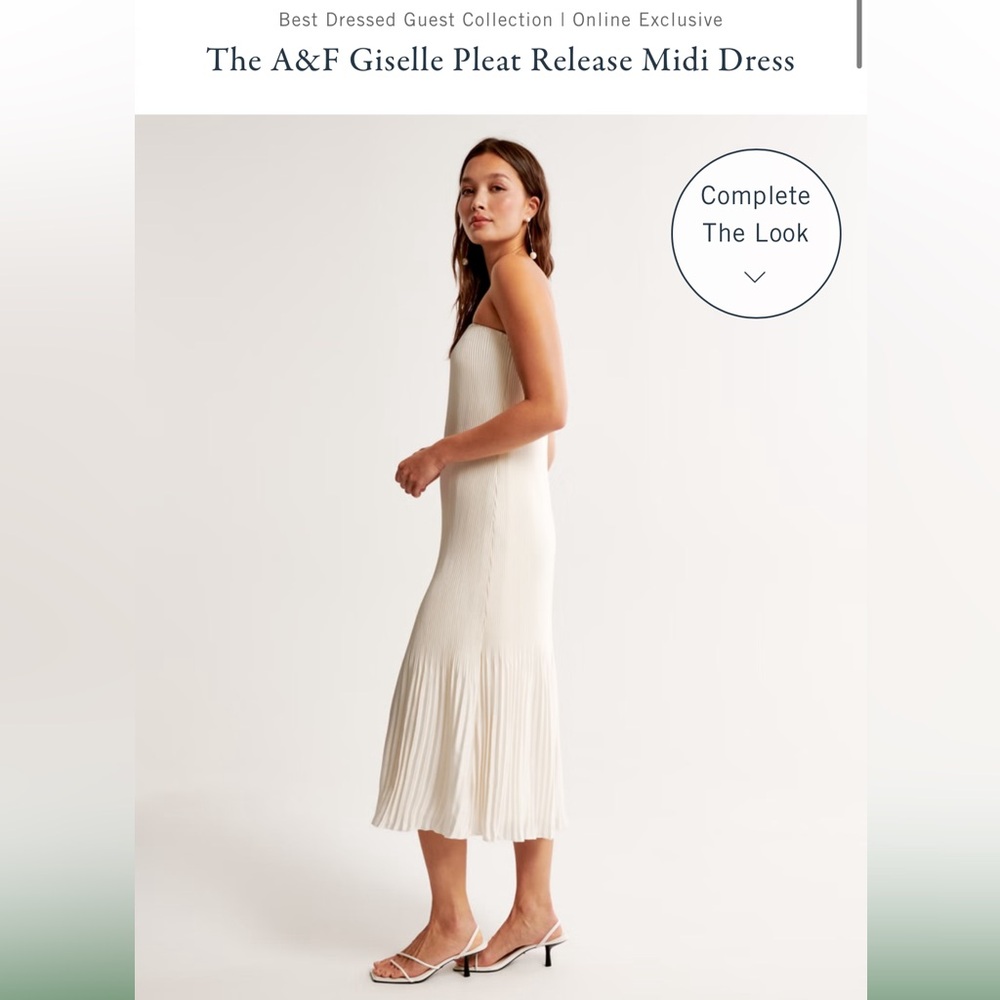 A&F Best Dressed Guest Collection Pleated Dress